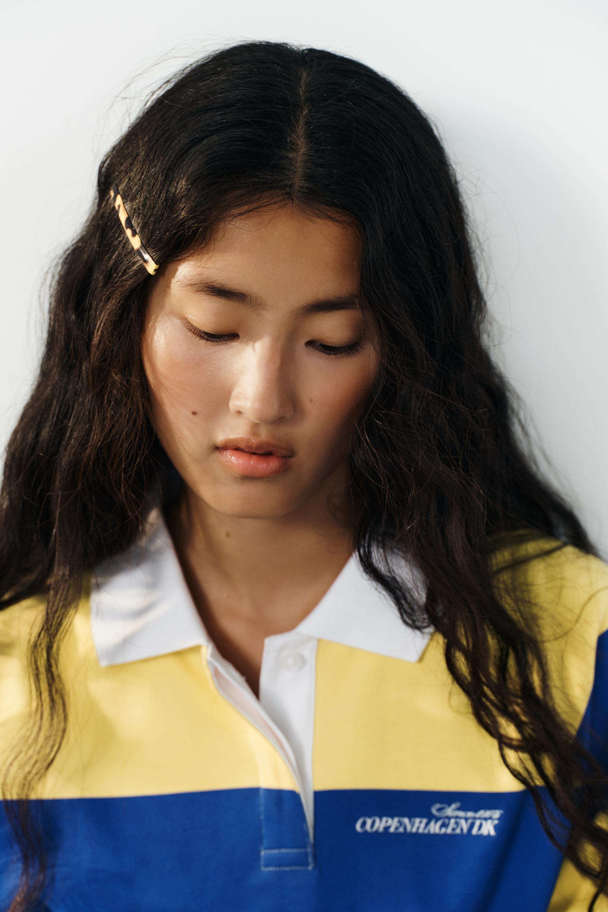 STRIPED EMBROIDERED POLO SHIRT